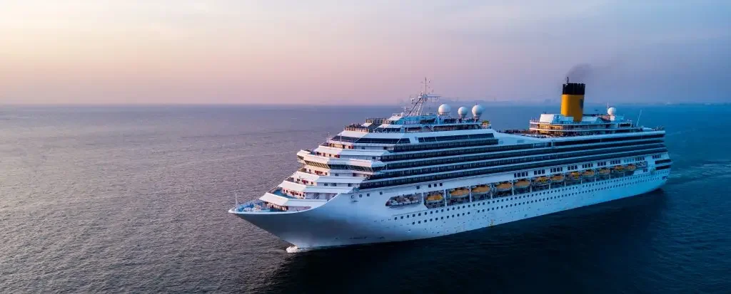 External view of cruise ship that is facing crew shortage