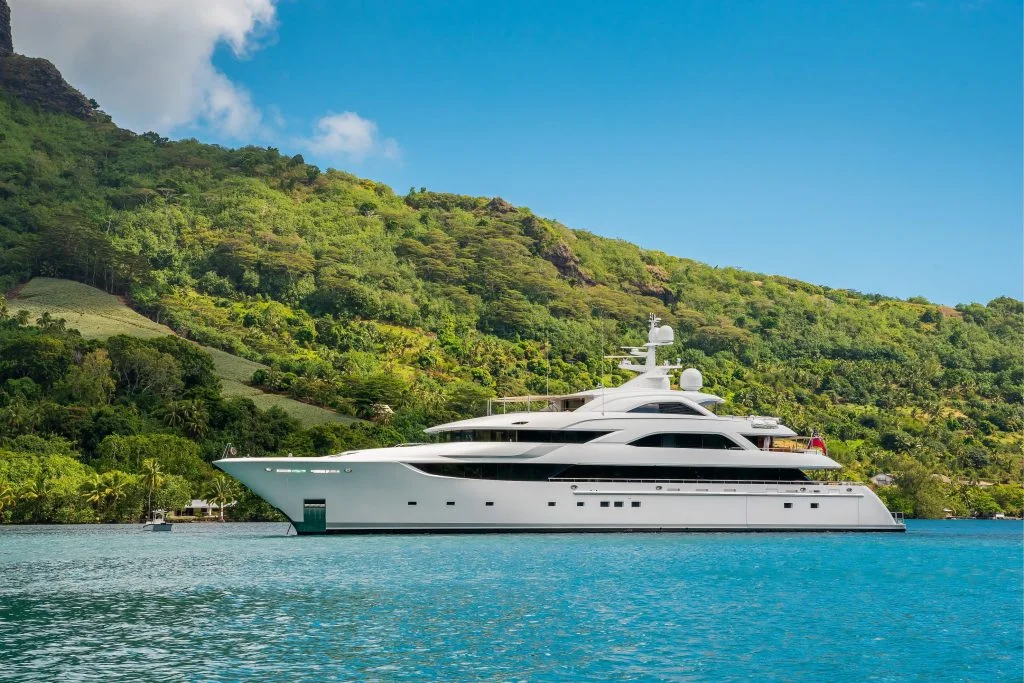 yacht in the sea
