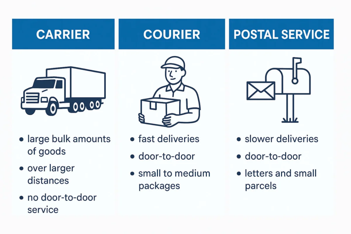 Courier, Carrier and Postal Services: Choosing the Right Delivery Option