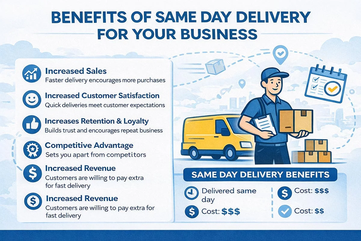 Same Day Delivery Benefits